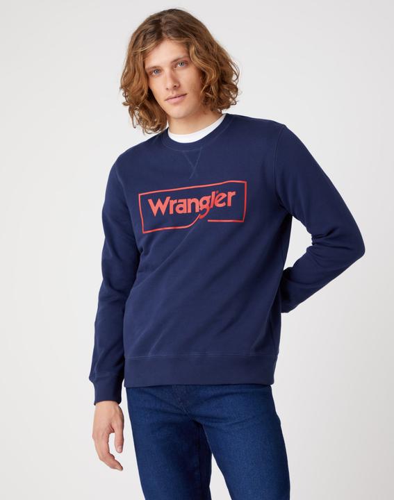 Wrangler Frame Logo Crew (M)