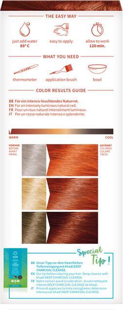 Actual product image Khadi Herbal hair color Henna, Amla & Jatropha (Red)
