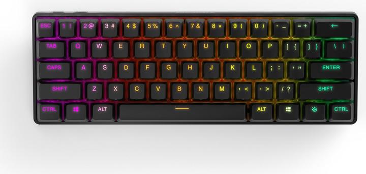 Actual product image SteelSeries Apex Pro Mini (US, Cable, Wireless)