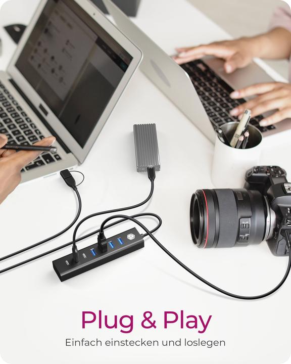 Produktbild Icy Box IB-HUB1737-C3 (USB-C, 7 Ports)