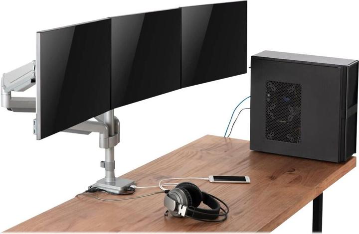 Image du produit Eaton Triple-Display Flex-Arm Desktop Clamp for 17inch to 30inch Flat-Screen Displays - US (Tables, 30")