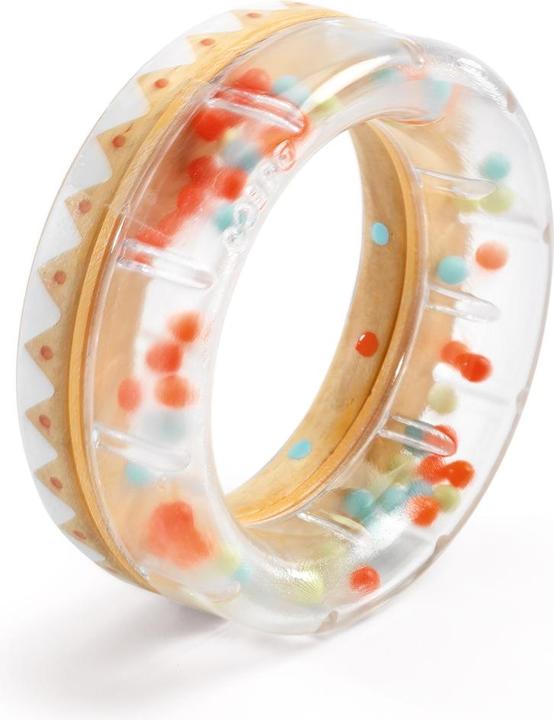Actual product image Djeco BabyRing rattle