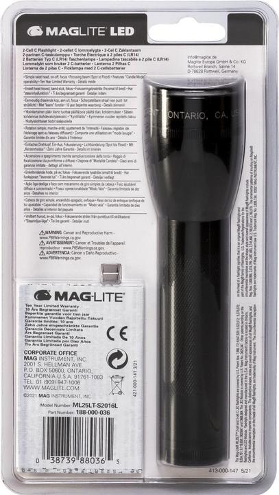 Produktbild Maglite Ml25lt 2c (16.80 cm, 177 lm)