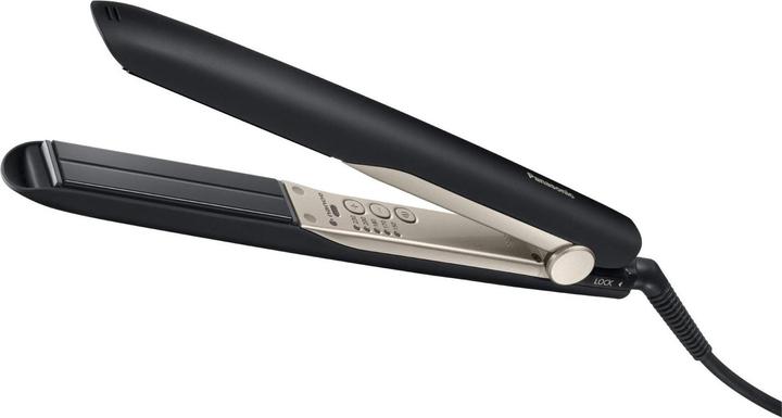 Actual product image Panasonic Hair straightening tongs EH-HS0E-K825 Nanoe Number of temperature settings 5, Ionic function, Temper (Straightening iron)
