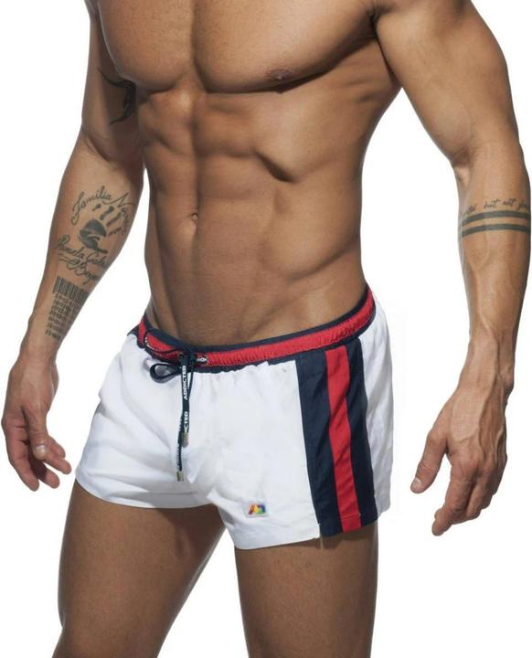 Immagine prodotto Addicted Pantaloncino da bagno Stripes Basic bianco (XXL)