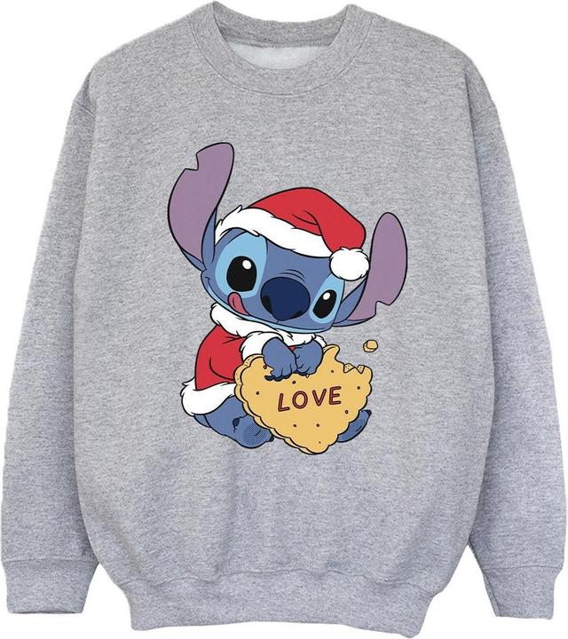 Disney Lilo And Stitch Christmas Love Biscuit Sweatshirt Mädchen