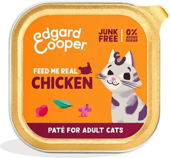 Actual product image Edgard & Cooper Edgard Cooper - Cat Adult Vetfood Paté Chicken - 85g (Adult, 85 g)