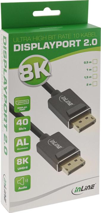 Immagine prodotto InLine Cavo DisplayPort 2.0 (2 m, DisplayPort)
