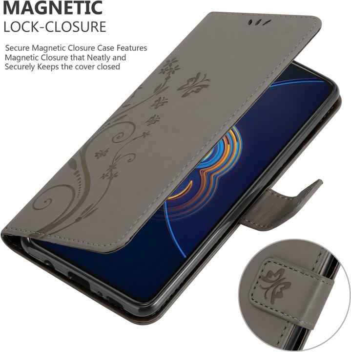 Immagine prodotto Cadorabo Custodia Flower Book (Asus Zenfone 8 Flip)