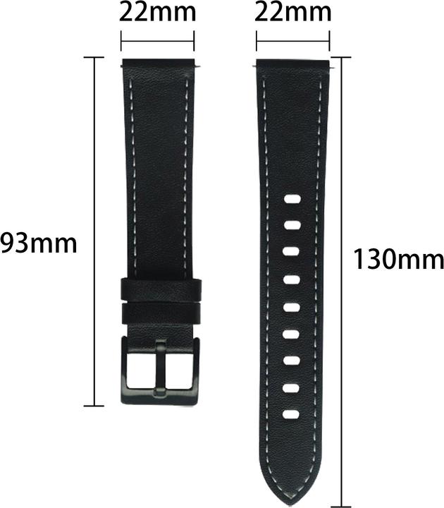 Produktbild Cadorabo Smartwatch Armband (22 mm, Leder)