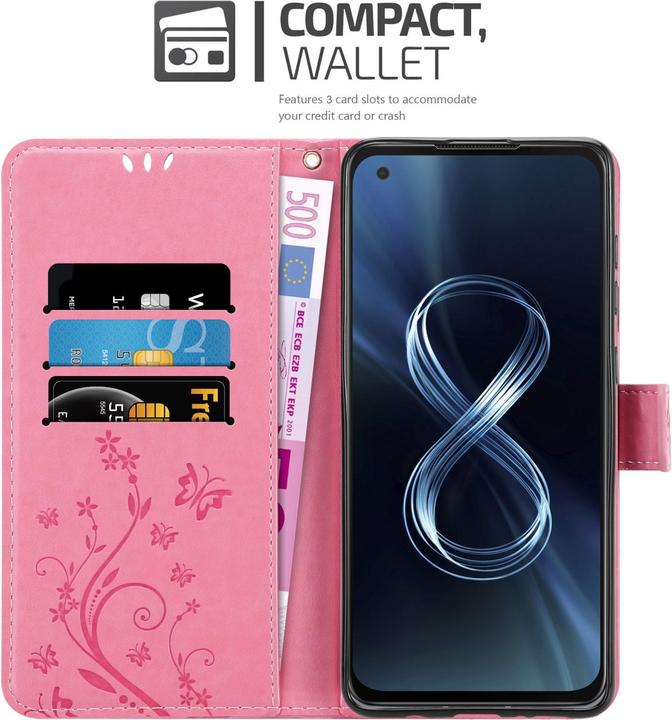 Image du produit Cadorabo Housse Flower Book (Asus Zenfone 8)