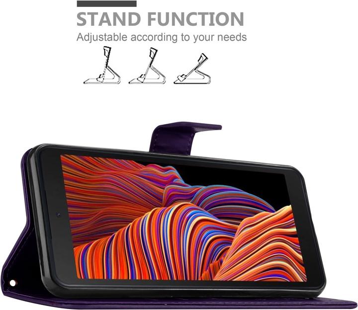 Actual product image Cadorabo Case Flower Book (Samsung Galaxy Xcover 5)