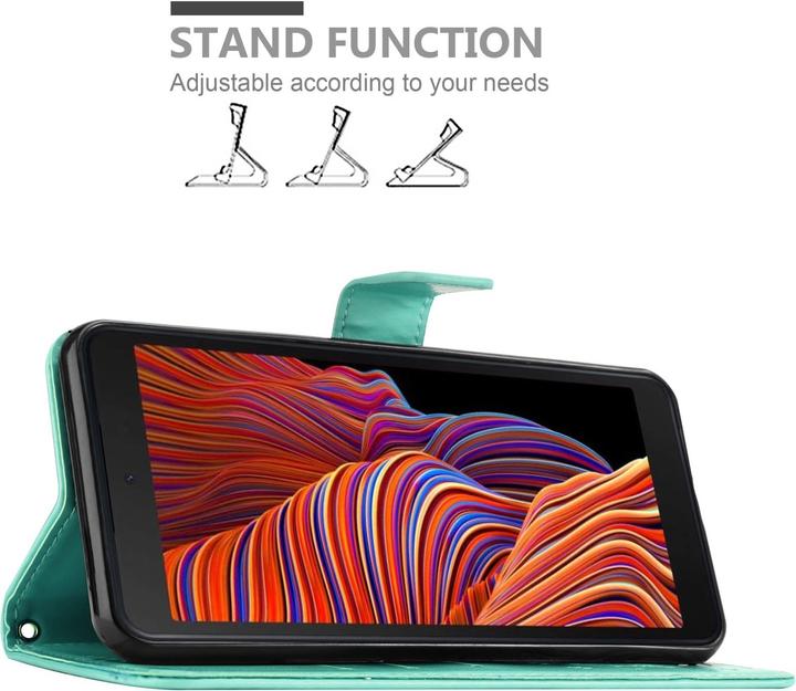 Actual product image Cadorabo Case Flower Book (Samsung Galaxy Xcover 5)