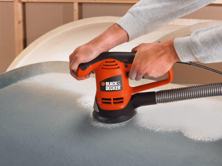 Image du produit Black & Decker Ponceuse orbitale aléatoire KA191EK (Ponceuse excentrique, 480 W)