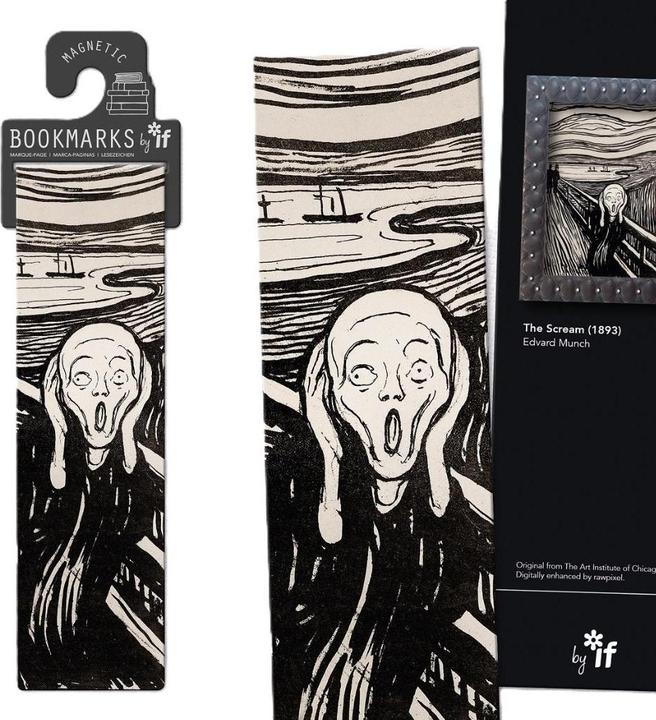Actual product image IF Klassisches magnetisches Scream-Lesezeichen