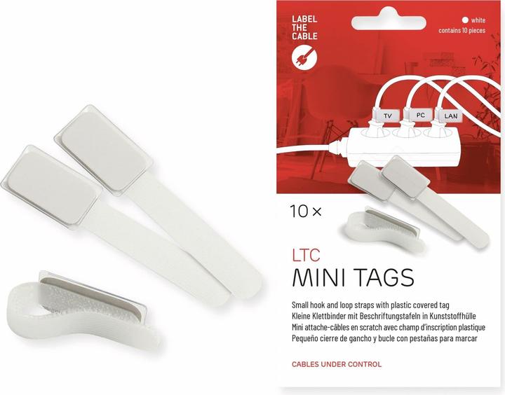 Actual product image Label-the-cable LTC Mini Velcro Cable Ties, pack of 10 (Velcro cable ties, 90 mm, 10 pcs.)