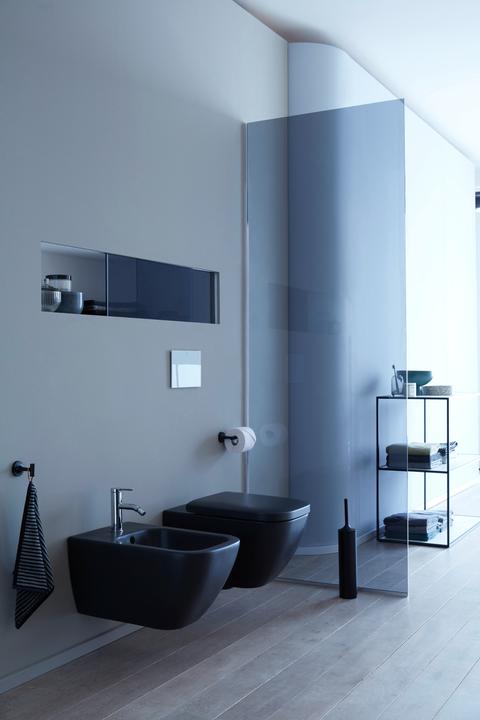 Produktbild Duravit Bürstengarnitur Starck T bodenstehend schwarz matt