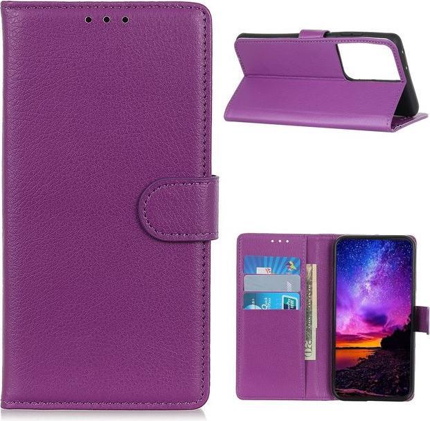 Productafbeelding MU Classic Litchi Leren Boekomslag Serie (Samsung Galaxy S21 Ultra)