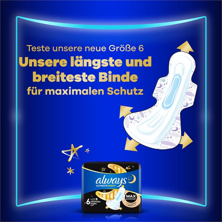 Actual product image Always Ultra Secure Night Extra (22 x, Sanitary pads)