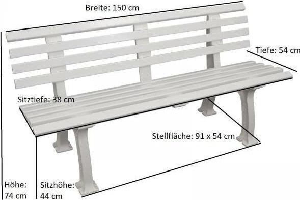 Image du produit kaiserkraft Banc de parc en plastique