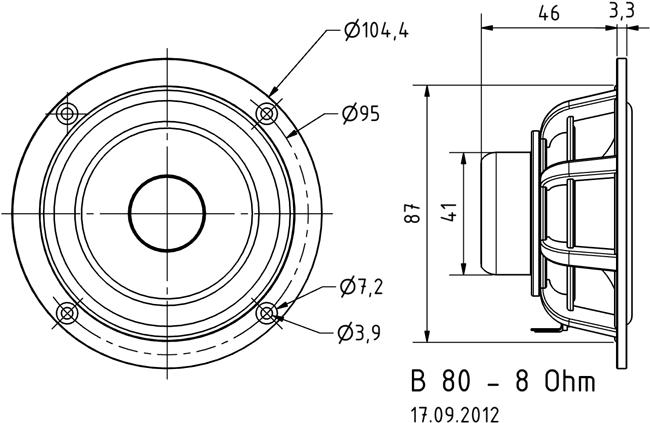 Actual product image Visaton B 80