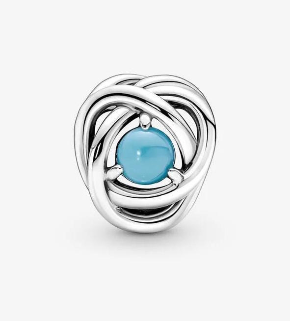 Produktbild Pandora Dezember Geburtsstein Türkis Ewigkeitskreis Charm (Sterling Silber 925)