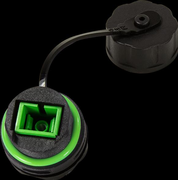 Actual product image LogiLink Waterproof SC-Simplex connector with cable sleeve and protective cap (Network coupling)