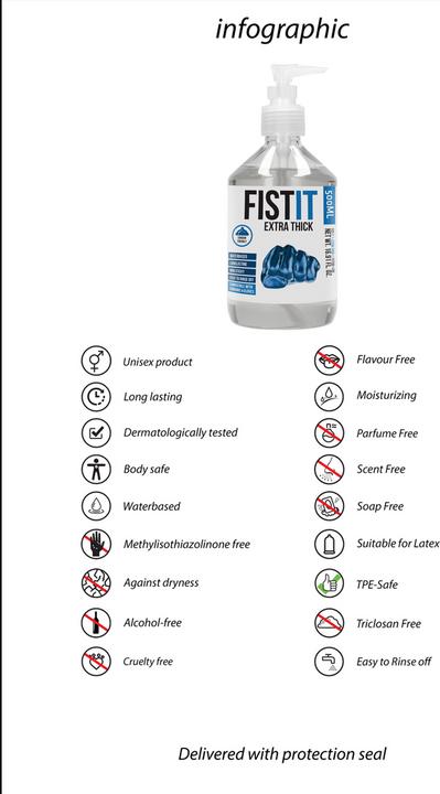 Produktbild Pharmquests Fist It - Extra Thick - 500 ml - Pump (500 ml)