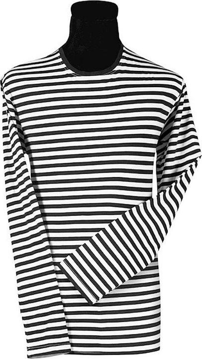 Produktbild Thetru Herren Ringelshirt langarm schwarz-weiss – alltagstauglich (4XL)