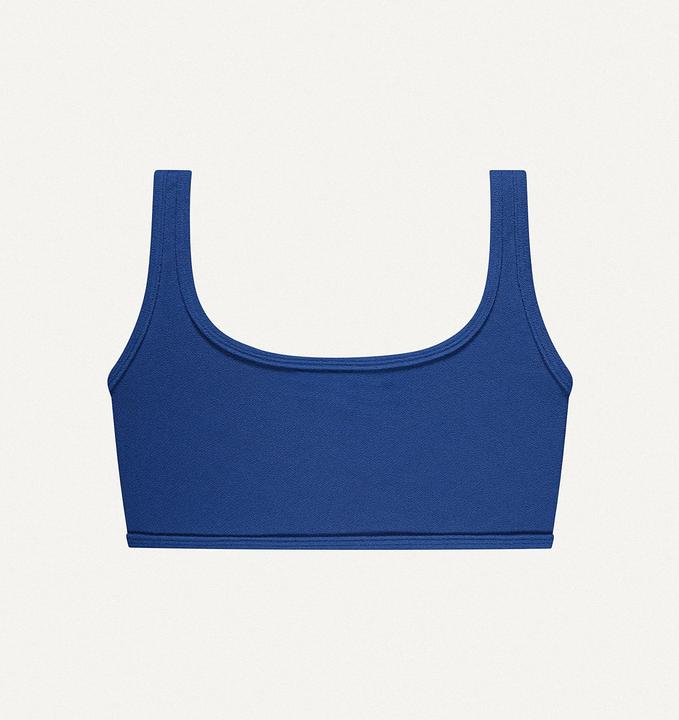 Dark blue terry towelling