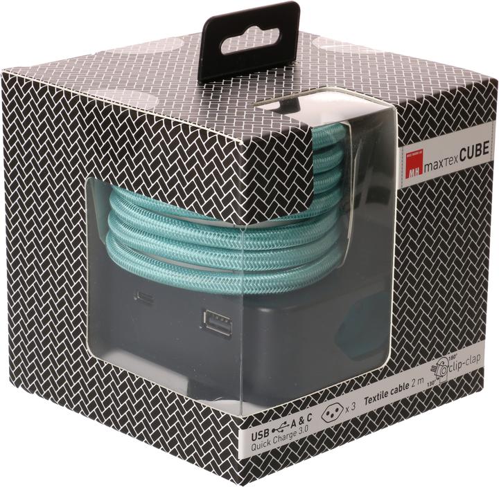 Immagine prodotto Max Hauri Cubo maxTEX (5 x, Tipo 13, USB-C, USB-A, 2 m)
