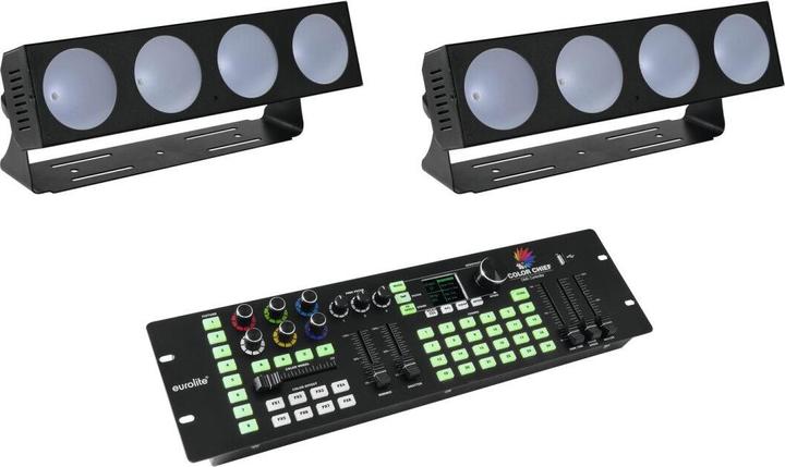 Image du produit Eurolite Set 2x LED CBB-4 + DMX LED Color Chief Controller