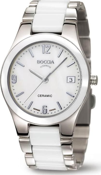 Actual product image Boccia 3189-01 Ladies Watch Ceramic Titanium 32mm 5ATM (Analogue wristwatch, 32 mm)