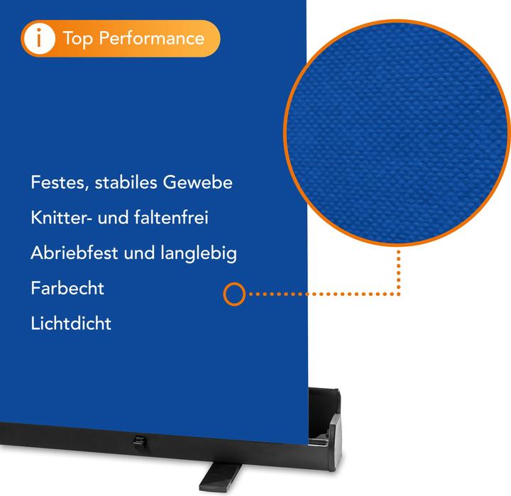 Immagine prodotto Walimex pro Pannello roll-up sfondo blu 165x220 (176.50 cm, 226 cm)
