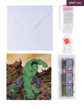 Image du produit Craft Buddy Hulk, carte 18x18cm Crystal Art