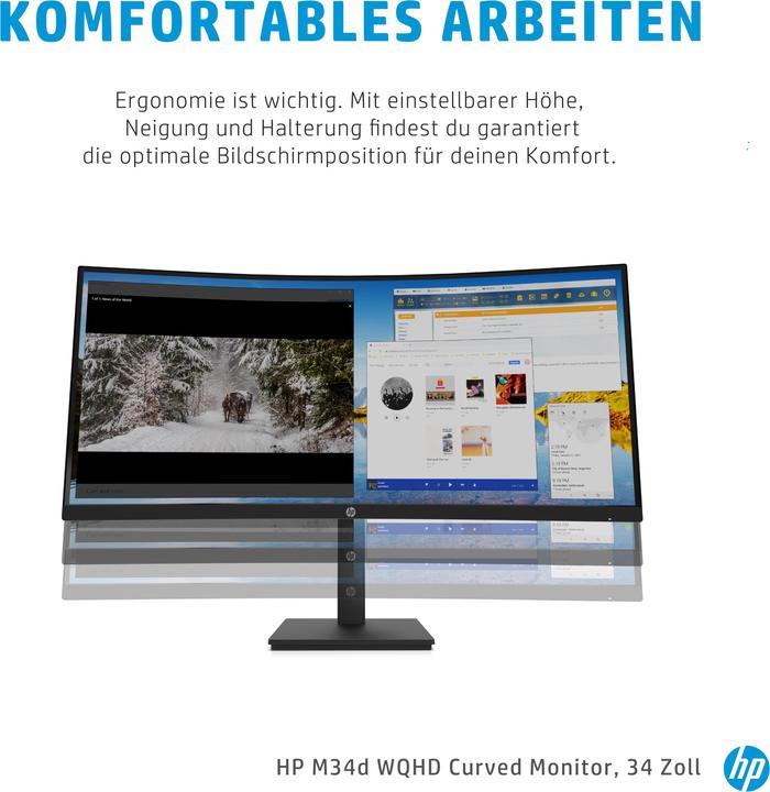 Image du produit HP M34d (3440 x 1440 pixels, 34")