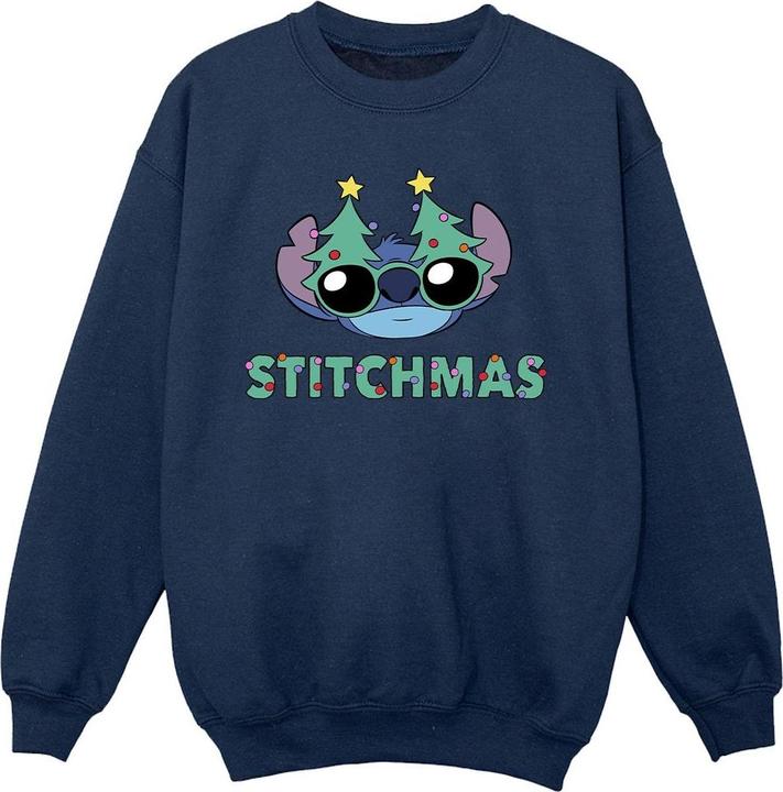Disney Lilo & Stitch Stitchmas Glasses Sweatshirt Mädchen