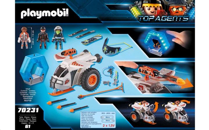 Image du produit Playmobil Équipe d'espionnage en planeur (70231, Top agents Playmobil)