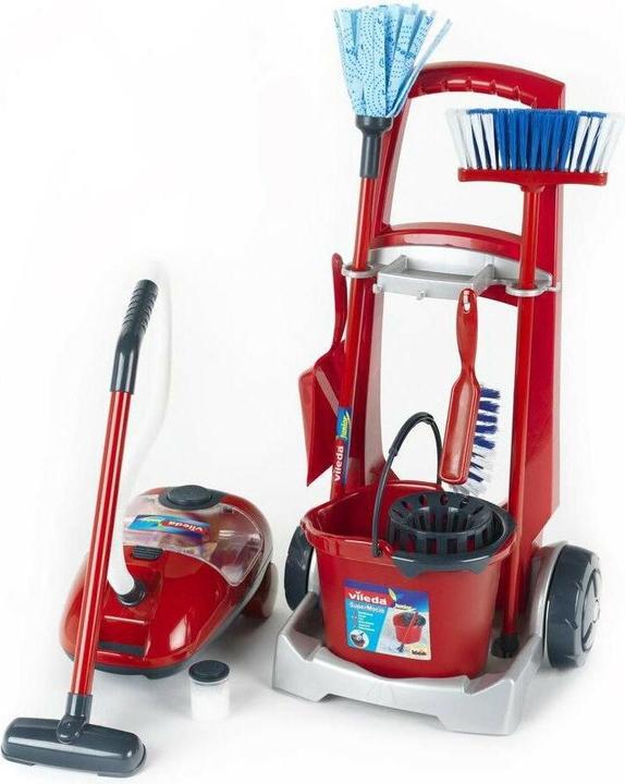 Image du produit Theo Klein Chariot à balais Vileda + aspirateur