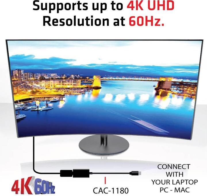 Actual product image Club 3D Mini DisplayPort 1.4 to (HDMI, 1.12 cm)