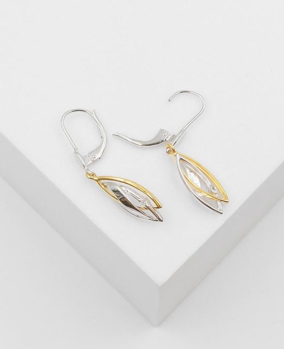 Produktbild Muau Ohrhänger (750, Weissgold, 18K Gelbgold)