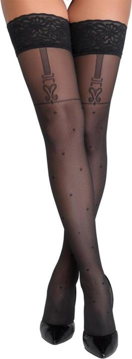 Actual product image Cottelli Collection Halterless Stockings (2)