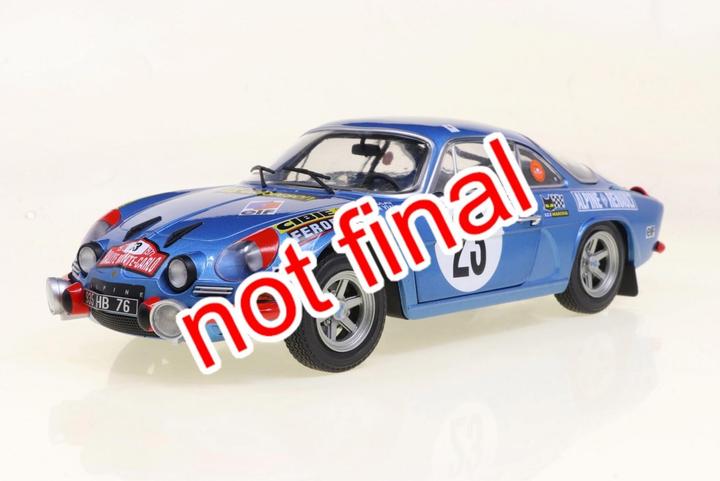 Actual product image Solido 1:18 Alpine A110 1600S #23 blue