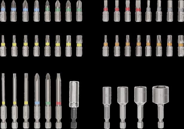 Productafbeelding Bosch Professional Bit Set Extra Hard (PH1 / PH2 / PH3 / PZ1 / PZ2 / PZ3 / HEX3 / HEX4 / HEX5 / HEX6 / T10 / T15 / T20 / T25 / T27 / T30 / T40 / SL3 / SL4 / SL5 / SL6 / TH10 / TH15 / TH20 / TH25 / TH27 / TH30 / TH40)