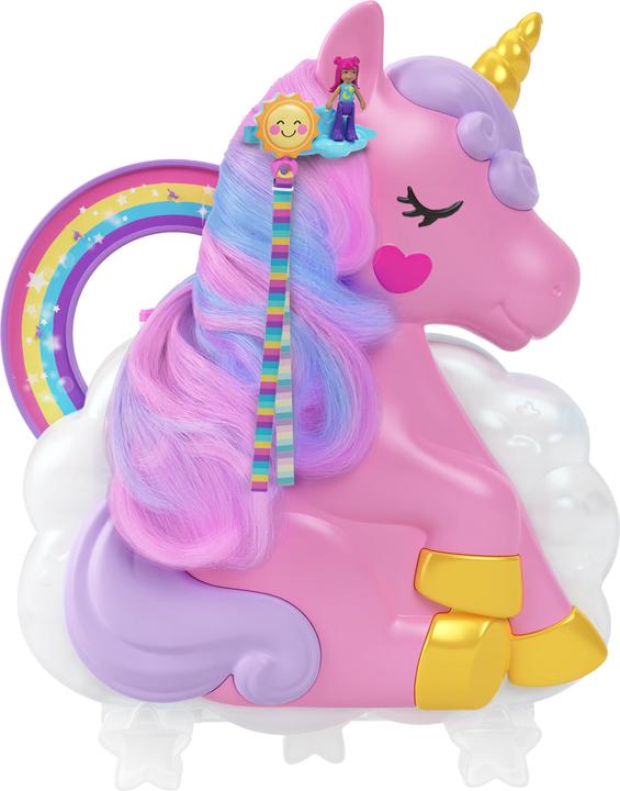 Actual product image Polly Pocket Unicorn Hair Game Box