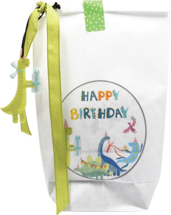 Produktbild Wunderle Wundertüte Happy Birthday Dino Tüte weiss (Geschenkbox, 1 x)