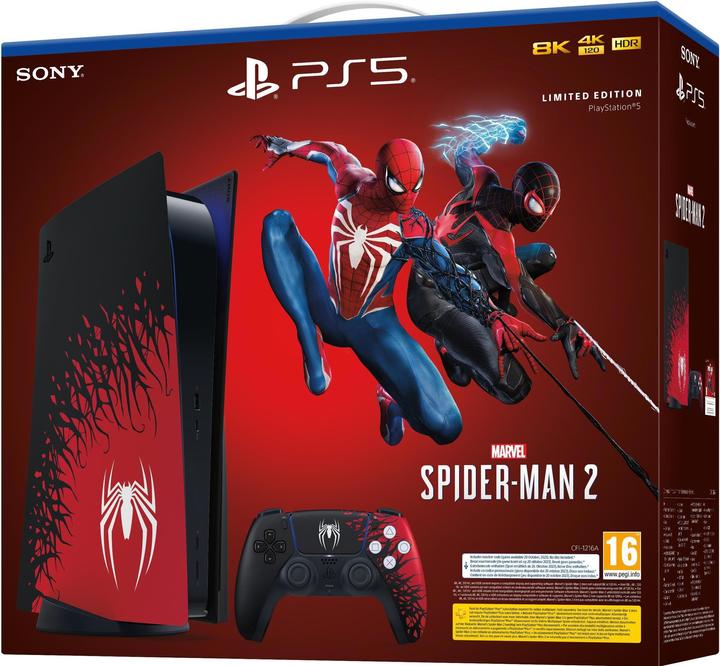 Actual product image Sony PlayStation 5 Console - Marvel's Spider-Man 2 Limited Edition Bundle