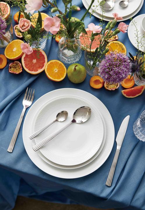 Actual product image Aida Relief - Set of 4 - White lunch plate - 22 cm (35186) (4 x, 22 cm)
