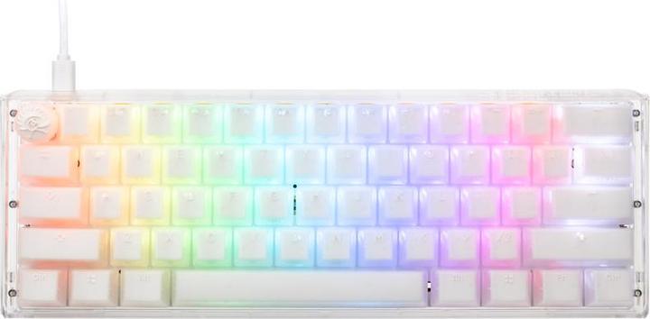 Produktbild Ducky One 3 Aura White Mini Gaming Tastatur, RGB LED - Kailh Jellyfish Y (US) (US, Kabelgebunden)