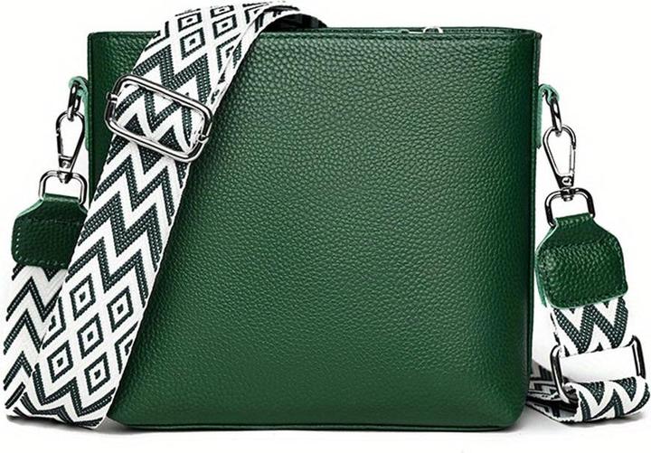 Produktbild Only-Bags.Store Kunstleder Crossbody Umhängetasche, Solid Farbe Messenger Satchel Geldbörse, Casual Fashion